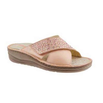 Women's Crossed Slippers with Adjustable Strap - Podoline Camogli