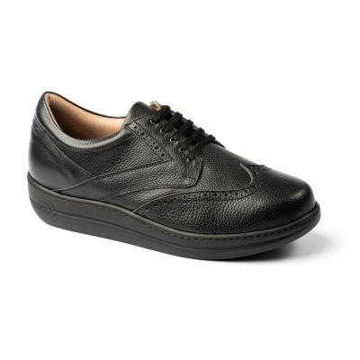 Men Shoes with Diabetic Foot prevention laces - Black