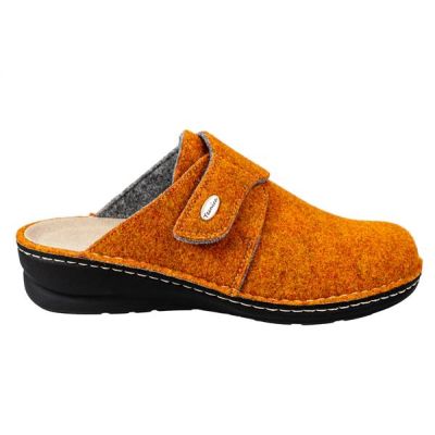Extrostyle Gaia - Very comfortable and wide winter slippers - Arancio