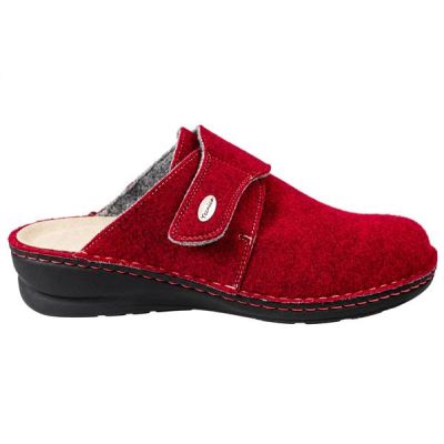 Extrostyle Gaia - Very comfortable and wide winter slippers - Rosso