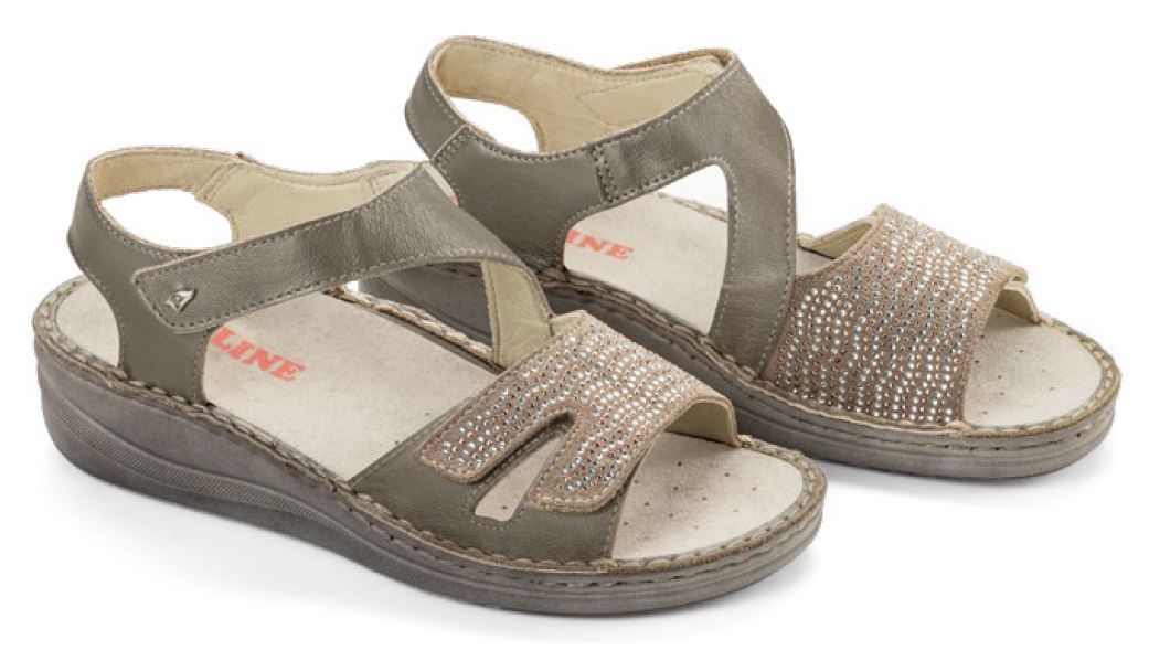 Sandali Donna ad ampia calzata e completamente apribili Podoline